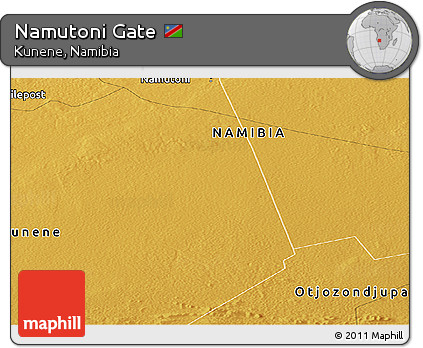 Physical Panoramic Map of Namutoni Gate