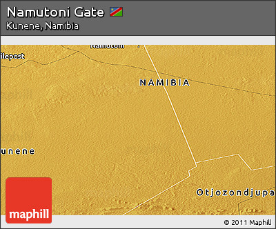 Physical Panoramic Map of Namutoni Gate