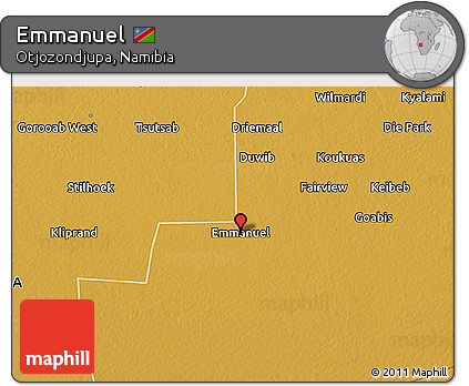 Physical 3D Map of Emmanuel