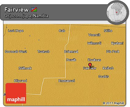 Physical 3D Map of Fairview