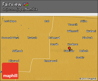 Physical 3D Map of Fairview