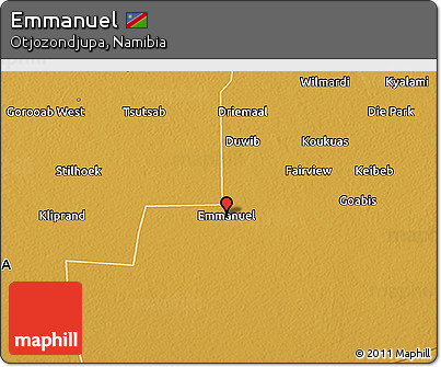 Physical 3D Map of Emmanuel