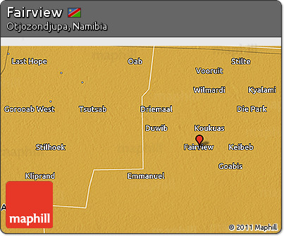 Physical 3D Map of Fairview