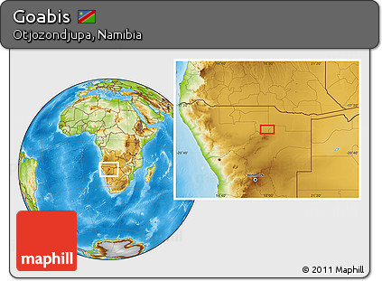 Physical Location Map of Goabis