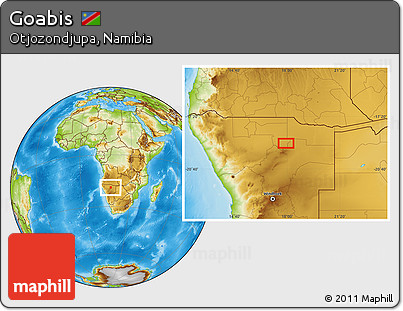 Physical Location Map of Goabis