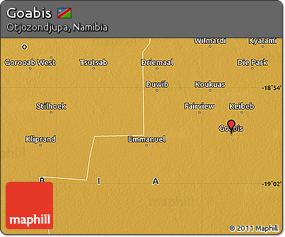 Physical Map of Goabis
