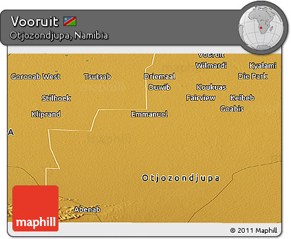 Physical Panoramic Map of Vooruit