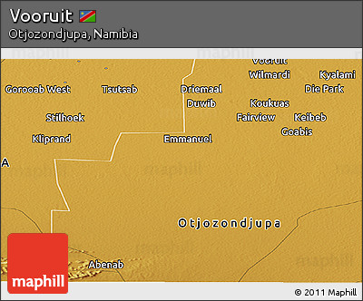 Physical Panoramic Map of Vooruit