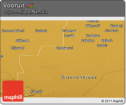 Physical Panoramic Map of Vooruit