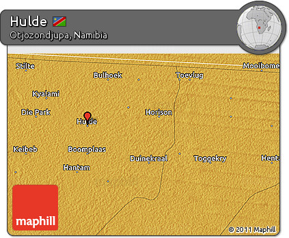 Physical 3D Map of Hulde