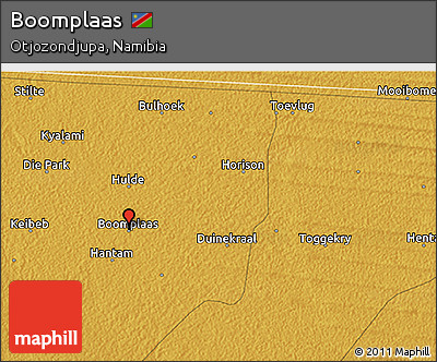 Physical 3D Map of Boomplaas