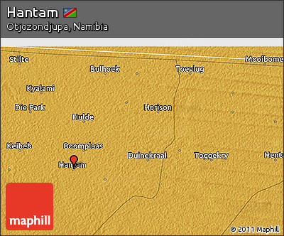 Physical 3D Map of Hantam