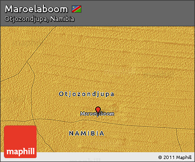 Physical 3D Map of Maroelaboom