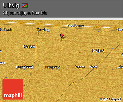 Physical 3D Map of Uitsig