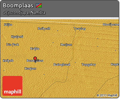 Physical 3D Map of Boomplaas