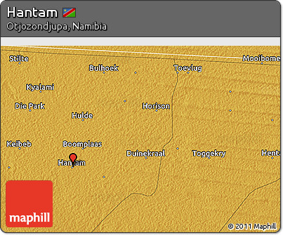 Physical 3D Map of Hantam