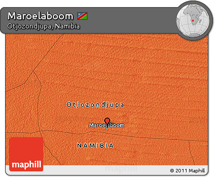 Political 3D Map of Maroelaboom
