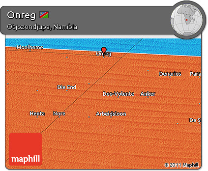 Political 3D Map of Onreg