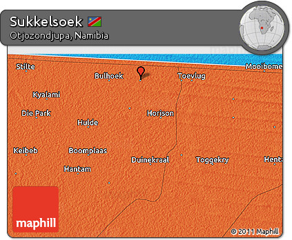 Political 3D Map of Sukkelsoek