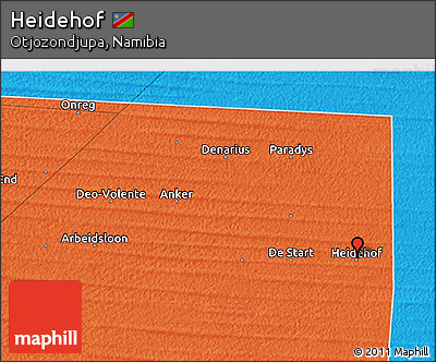 Political 3D Map of Heidehof