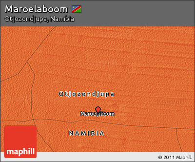 Political 3D Map of Maroelaboom