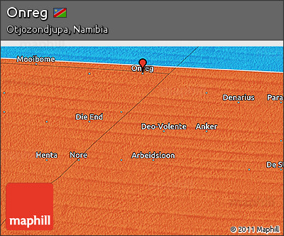 Political 3D Map of Onreg