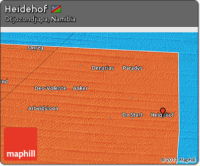 Political 3D Map of Heidehof