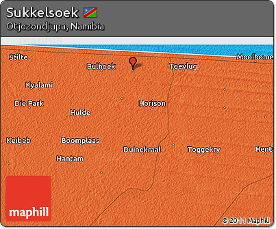 Political 3D Map of Sukkelsoek