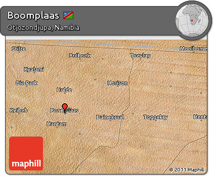 Satellite 3D Map of Boomplaas