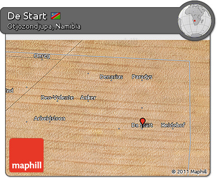 Satellite 3D Map of De Start