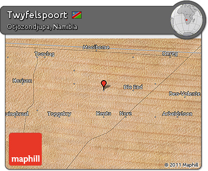 Satellite 3D Map of Twyfelspoort