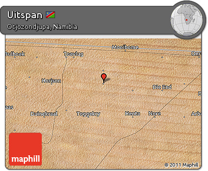 Satellite 3D Map of Uitspan