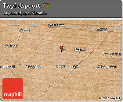Satellite 3D Map of Twyfelspoort