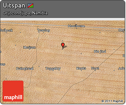 Satellite 3D Map of Uitspan