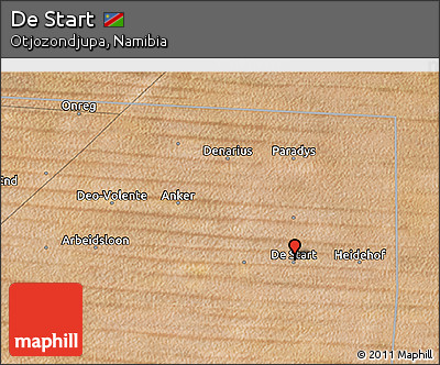 Satellite 3D Map of De Start