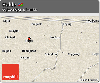 Shaded Relief 3D Map of Hulde