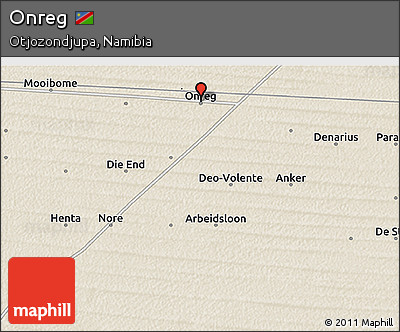 Shaded Relief 3D Map of Onreg