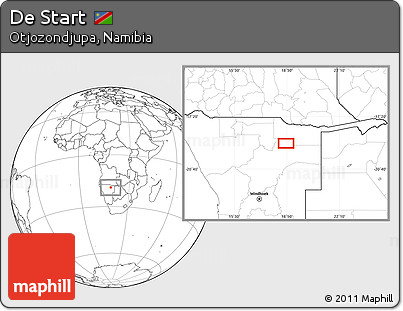 Blank Location Map of De Start