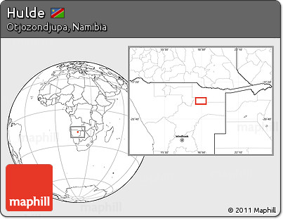 Blank Location Map of Hulde