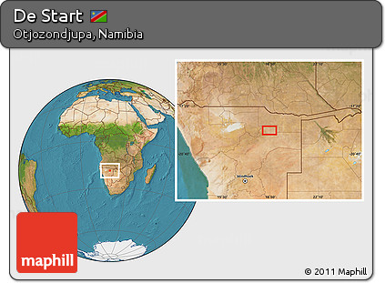 Satellite Location Map of De Start
