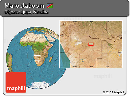 Satellite Location Map of Maroelaboom