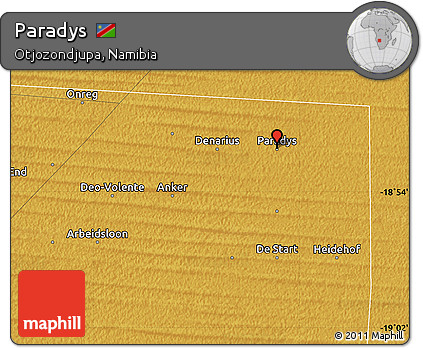 Physical Map of Paradys