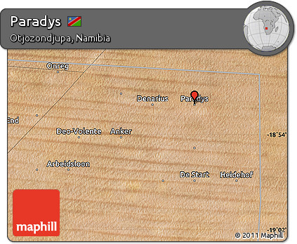 Satellite Map of Paradys