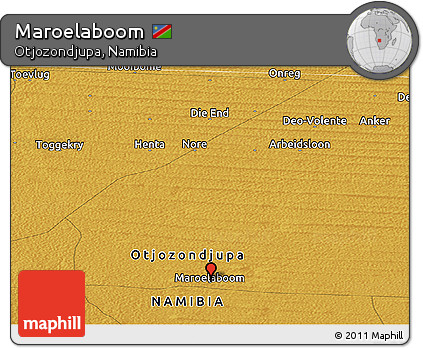 Physical Panoramic Map of Maroelaboom