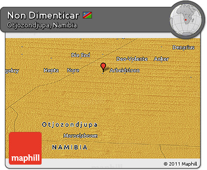Physical Panoramic Map of Non Dimenticar