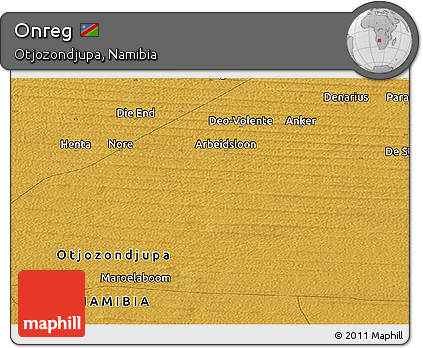 Physical Panoramic Map of Onreg