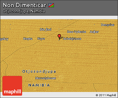 Physical Panoramic Map of Non Dimenticar