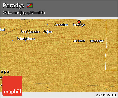 Physical Panoramic Map of Paradys