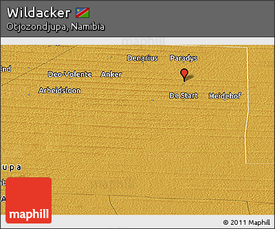Physical Panoramic Map of Wildacker