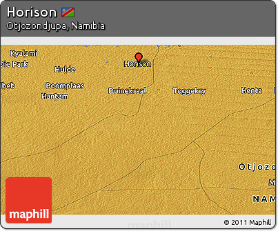 Physical Panoramic Map of Horison